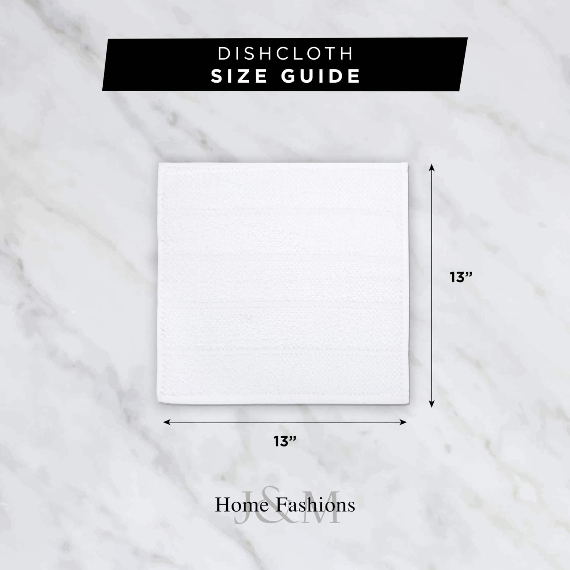 DII® J&M Mocha Ribbed Terry Dishtowel & Dishcloth Set